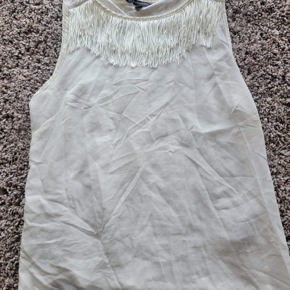Banana Republic Fringe blouse